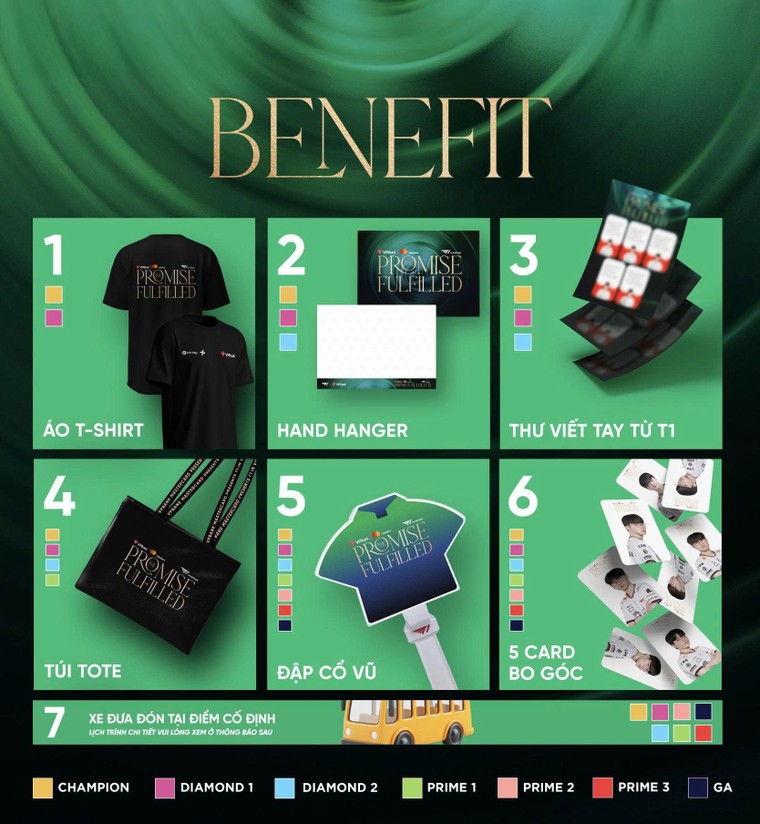 VPBank công bố seat map và giá vé Fan meeting của T1 tại Hà Nội ảnh 2