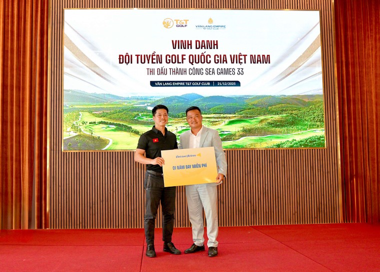 T&T Golf và Vietravel Airlines vinh danh, tiếp sức Đội tuyển Golf Quốc gia Việt Nam sau SEA Games 33 ảnh 2