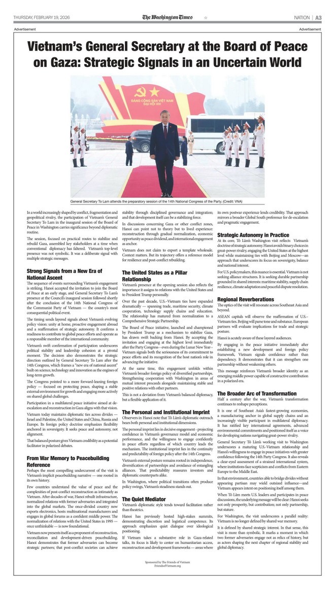 Truyền thông Mỹ đánh giá cao Việt Nam chủ động đóng góp cho hòa bình toàn cầu ảnh 1