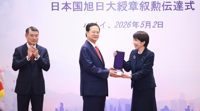 Nhật Bản trao tặng Huân chương Mặt trời mọc cho nguyên lãnh đạo Đảng, Nhà nước Việt Nam ảnh 1