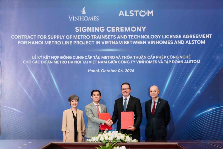 Vingroup và Alstom hợp tác công nghệ để phát triển tuyến đường sắt đô thị Hà Nội thế hệ mới ảnh 1