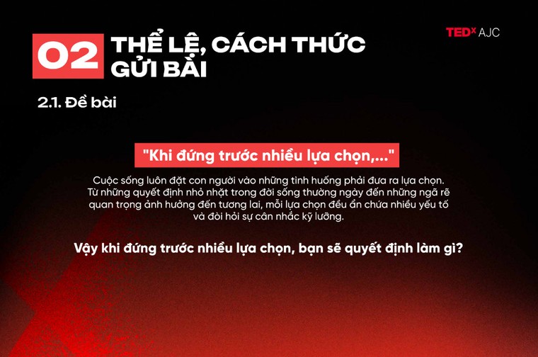 Cuộc thi TEDxAJC ESCAPE: Cơ hội để người trẻ bộc lộ góc nhìn cá nhân ảnh 1