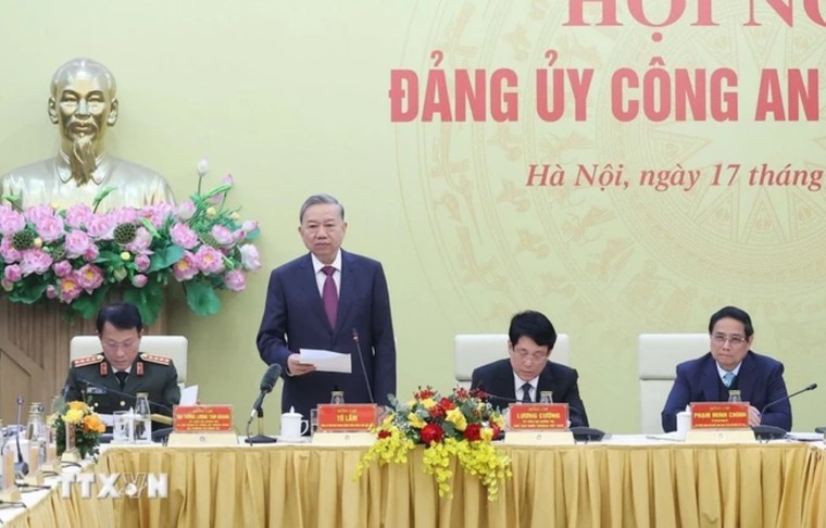 Tổng Bí thư Tô Lâm: Bảo đảm an ninh phải góp phần mở rộng không gian phát triển ảnh 1