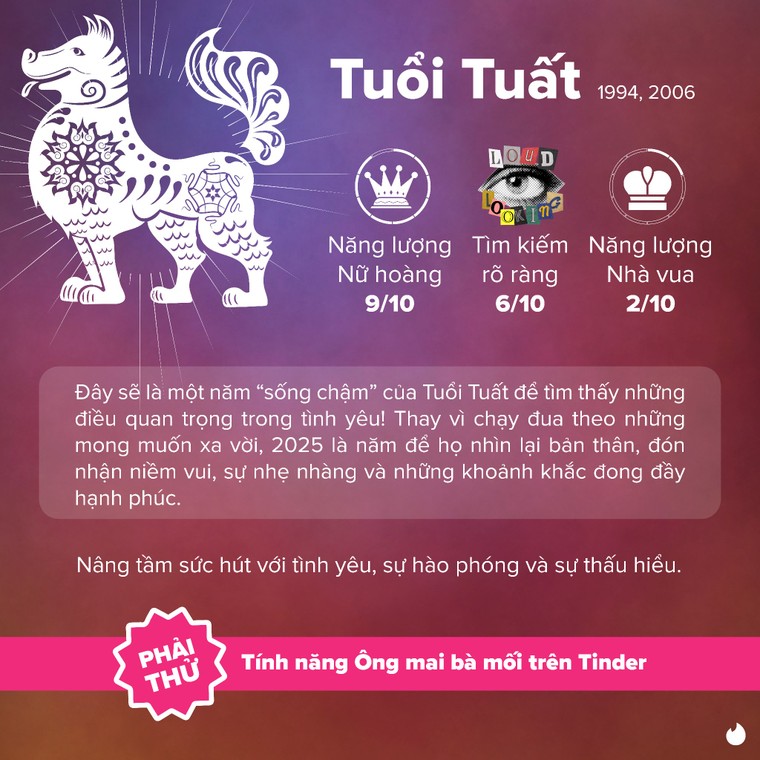 Tinder tung bí kíp trường năng lượng thăng hoa, giúp đường tình duyên của hội độc thân "đỉnh nóc, kịch trần" Tết Ất Tỵ ảnh 6