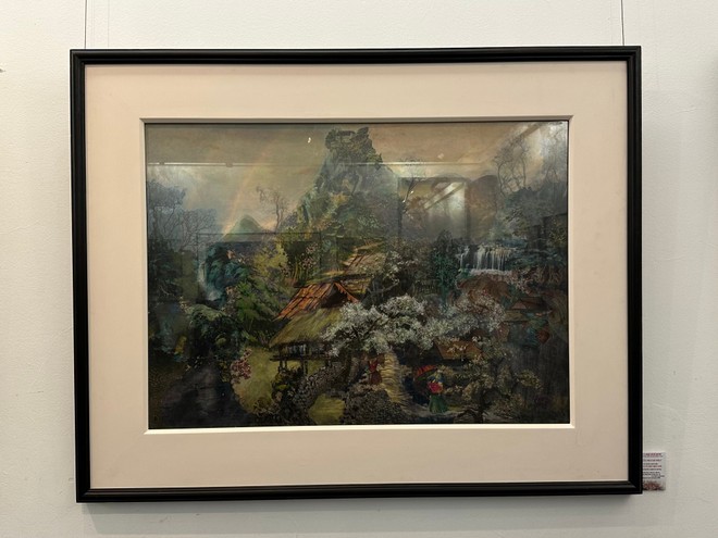 Triển lãm 75 tác phẩm tranh cắt vải độc đáo ảnh 2