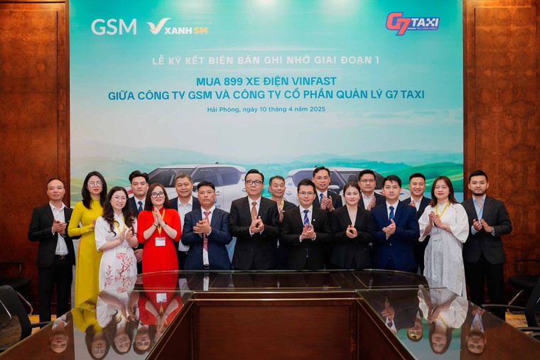 G7 mua 899 ô tô điện VinFast từ Xanh SM - Triển khai dịch vụ taxi xanh ảnh 1