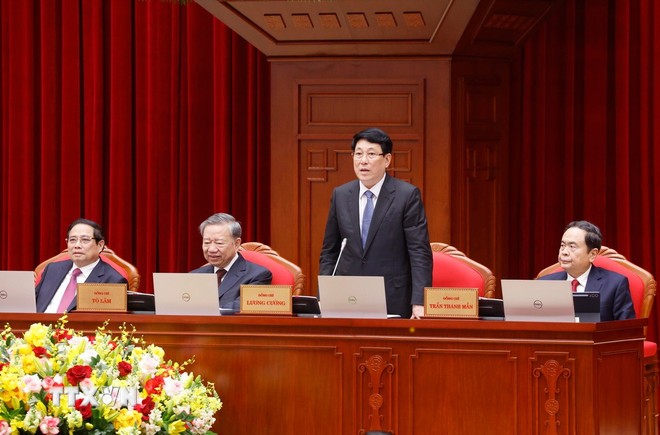 Tổng Bí thư: Không để việc sắp xếp tổ chức bộ máy làm gián đoạn hoạt động của nhân dân ảnh 1