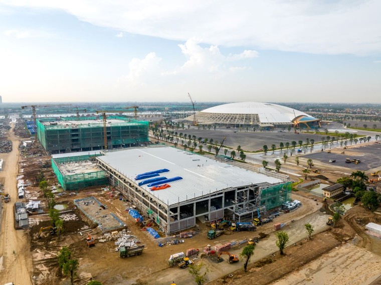 Choáng ngợp trước tốc độ thi công siêu kỷ lục thế giới của Trung tâm Triển lãm Quốc gia ảnh 10