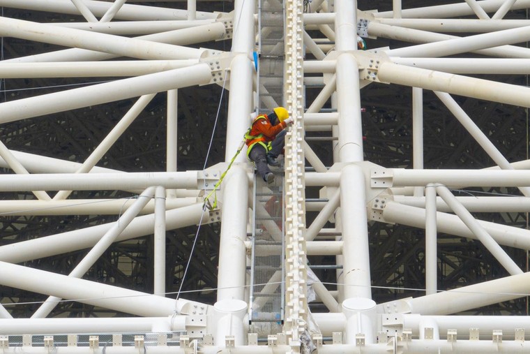 Choáng ngợp trước tốc độ thi công siêu kỷ lục thế giới của Trung tâm Triển lãm Quốc gia ảnh 5