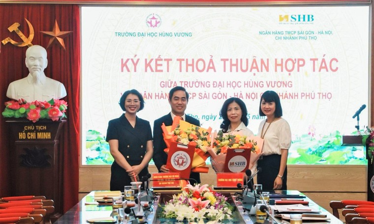 SHB Chi nhánh Phú Thọ ký kết hợp tác với Trường Đại học Hùng Vương ảnh 1