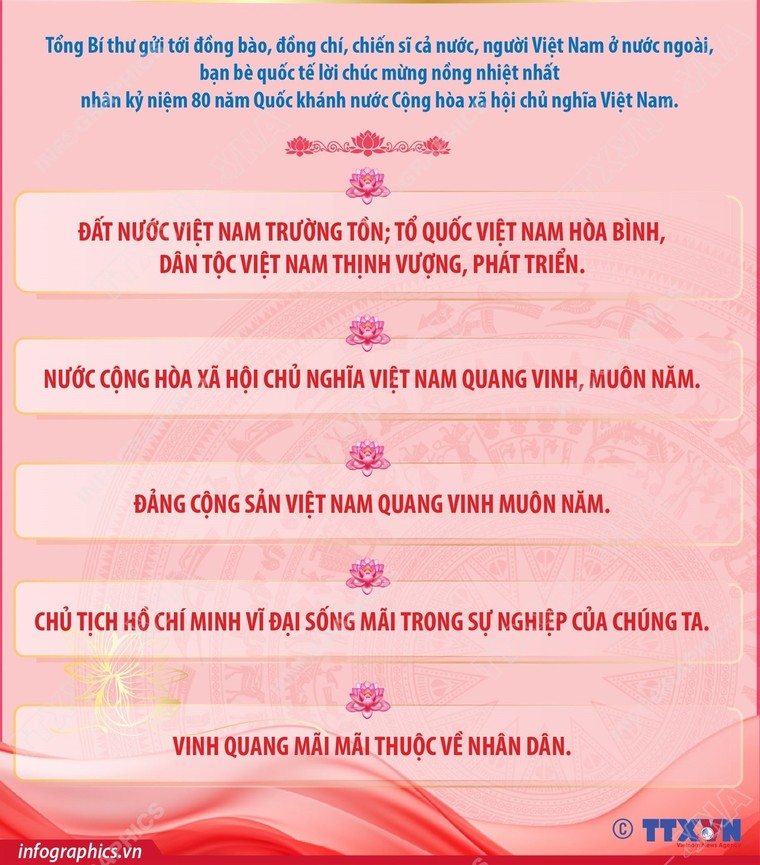Nội dung chính trong diễn văn của Tổng Bí thư tại Lễ kỷ niệm 80 năm Quốc khánh ảnh 7