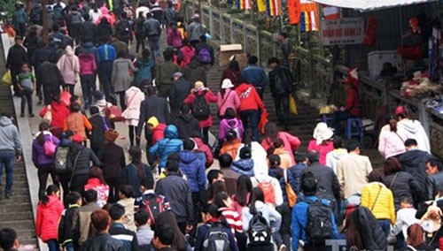 Lễ hội chùa Hương: Chưa khai hội đã chen chân đông nghịt ảnh 1