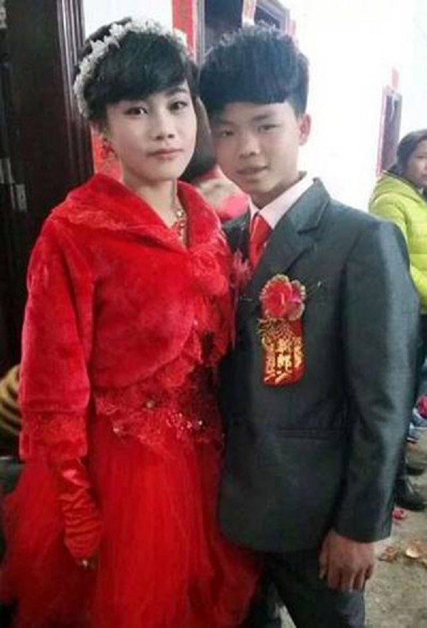 Cặp đôi lệch chú rể 13 tuổi lấy vợ 16 tuổi gây sốt cộng đồng mạng ảnh 1