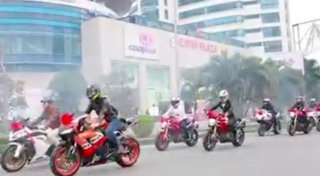 Dàn siêu xe, mô tô ‘khủng’ đi ăn hỏi gây 'náo loạn' phố Hải Phòng ảnh 1