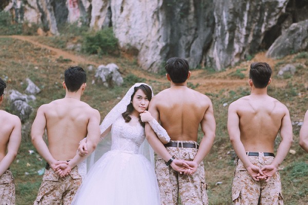 'Phát sốt' với bộ ảnh cưới 'Hậu duệ mặt trời' phiên bản Việt ảnh 2