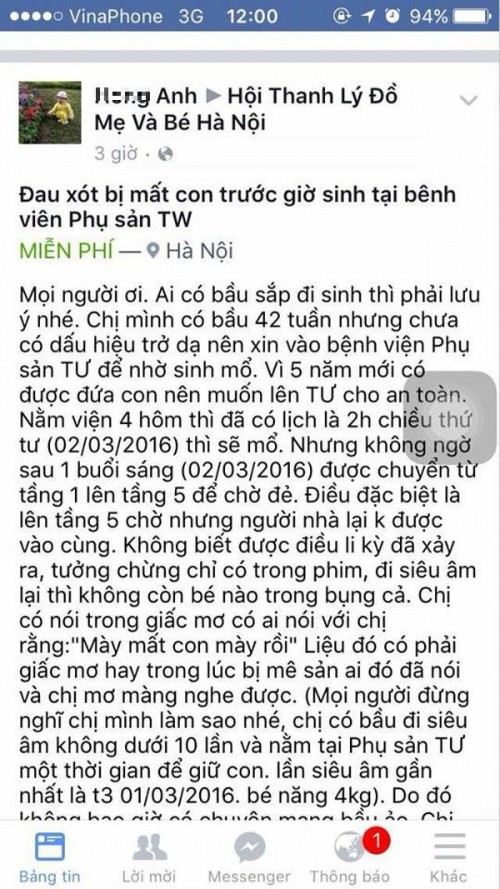 Thực hư sản phụ mang thai 42 tuần siêu âm không thấy con ảnh 1