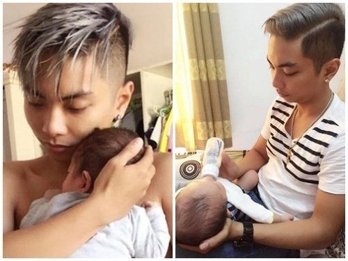 Những ông bố chăm con khéo nhất showbiz Việt ảnh 5
