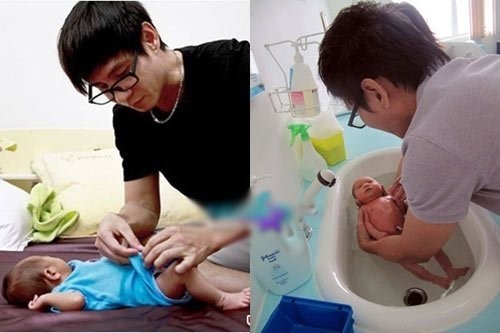 Những ông bố chăm con khéo nhất showbiz Việt ảnh 3