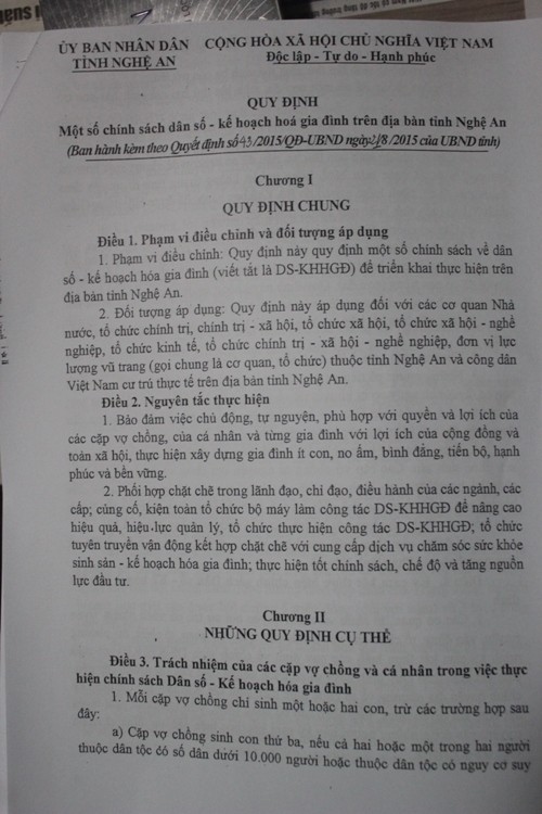 Nghệ An: Xóa quy định xử phạt người sinh con thứ 3 ảnh 3