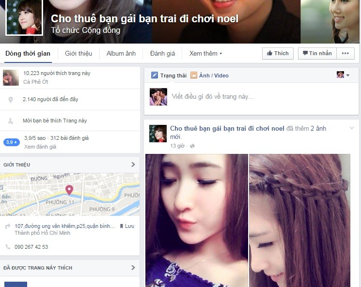 Dịch vụ thuê người yêu đi chơi Noel nóng lên giá 4 triệu/ lần "chơi" ảnh 1