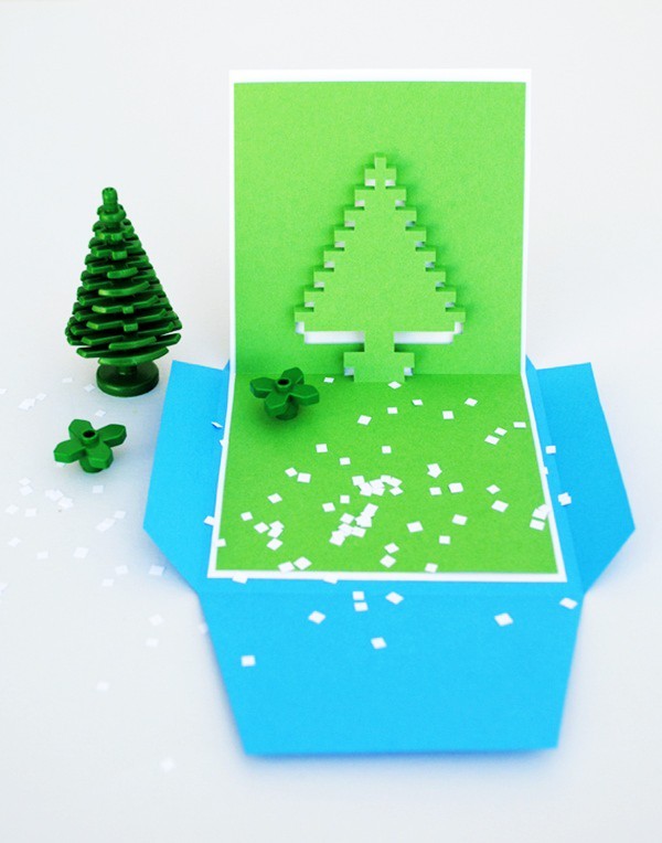Cách làm 4 mẫu thiệp giáng sinh hình cây thông siêu dễ thương ảnh 8