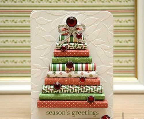 Cách làm 4 mẫu thiệp giáng sinh hình cây thông siêu dễ thương ảnh 32