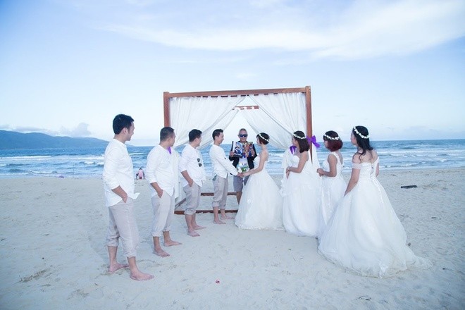 Dân mạng "rung rinh" vì bộ ảnh cưới 4 chú rể và tình bạn 2 thập kỷ ảnh 5