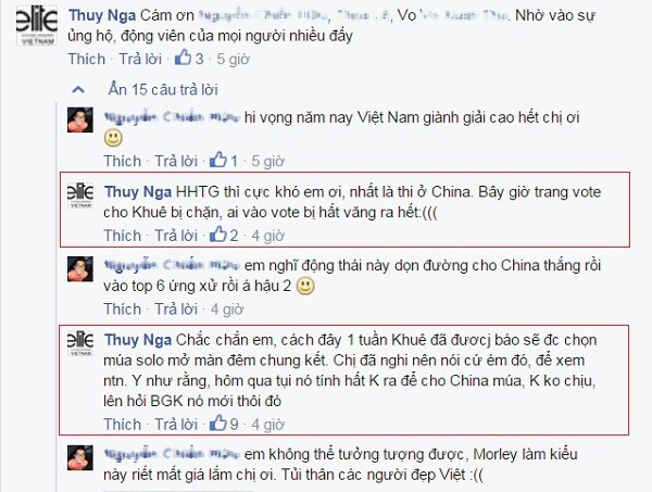 Lan Khuê bị ‘chơi xấu’ tại cuộc thi Hoa hậu Thế giới? ảnh 1