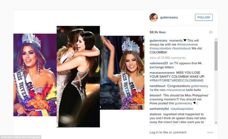 ‘Vị khán giả bất thường’ trong chung kết Hoa hậu Hoàn vũ 2015 ảnh 1