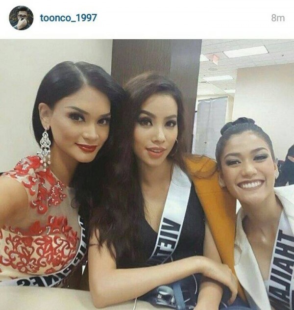 Phạm Hương 'lấn át' nhan sắc của tân Hoa hậu Hoàn vũ ảnh 3