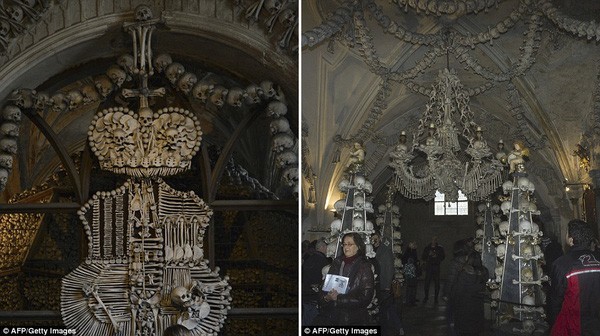 Khám phá nhà thờ được trang trí bằng 40.000 bộ hài cốt ảnh 3