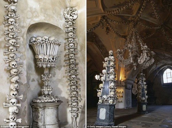 Khám phá nhà thờ được trang trí bằng 40.000 bộ hài cốt ảnh 4