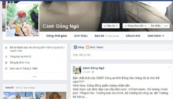 Công an Đồng Nai lên tiếng vụ bị tố cáo trên Facebook ảnh 1