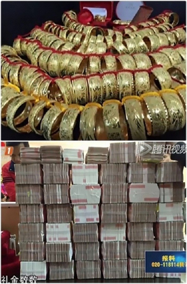 Sốc với đám cưới phong cách cổ trang, cô dâu 'gãy cổ vì vàng' ảnh 7