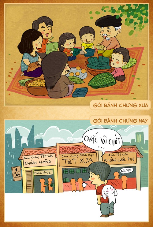 Hài hước với bộ ảnh chế sự khác nhau giữa Tết xưa và Tết nay ảnh 9