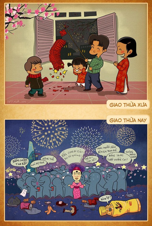 Hài hước với bộ ảnh chế sự khác nhau giữa Tết xưa và Tết nay ảnh 10