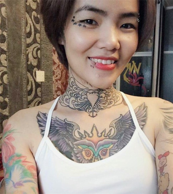 Trầm trồ với sự can đảm của các cô gái xăm 'kín' người ảnh 10