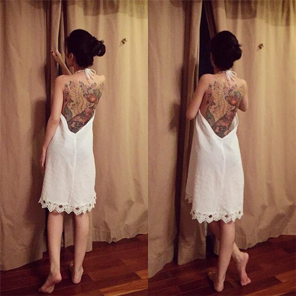 Trầm trồ với sự can đảm của các cô gái xăm 'kín' người ảnh 14