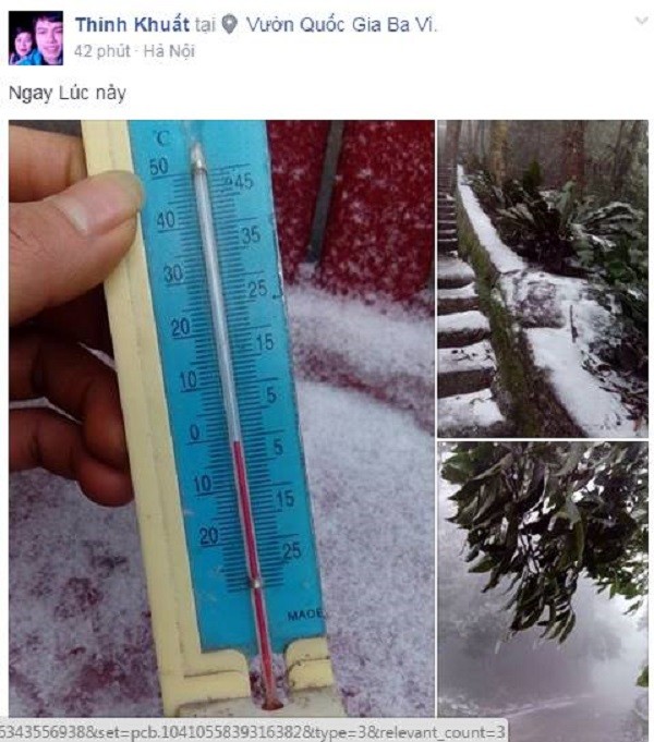 Sau Sa Pa, Mẫu Sơn, Hà Nội cũng có tuyết rơi ? ảnh 2