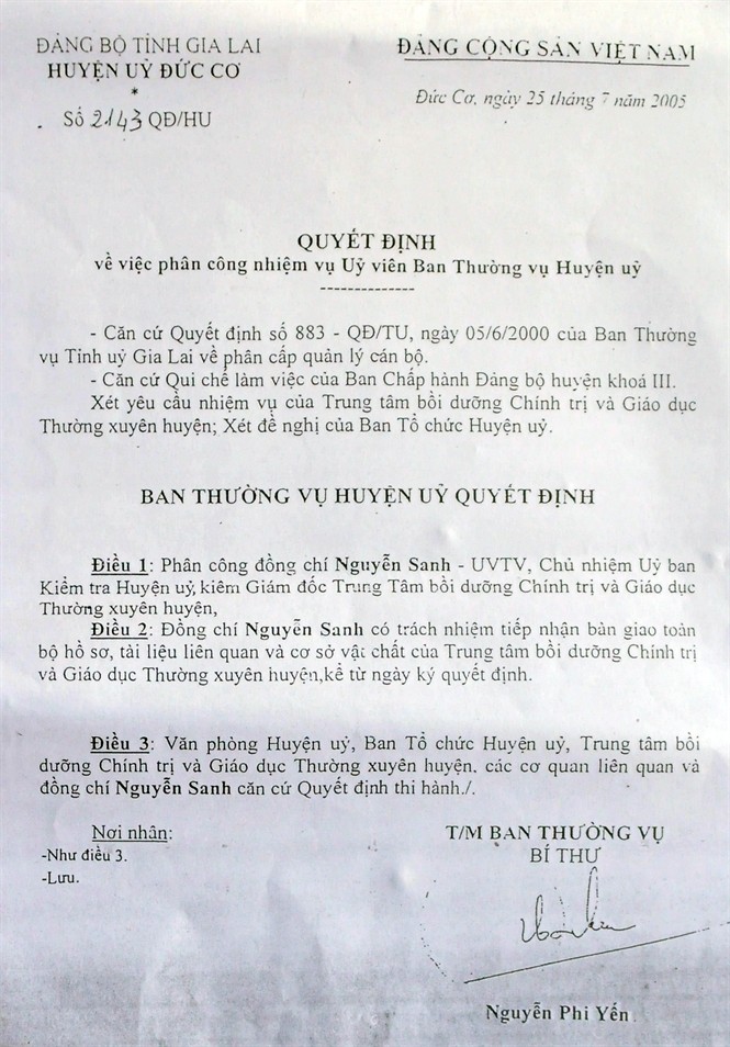 GĐ học xong cấp 3 mới học cấp 2 xuống làm Phó ban Dân vận huyện ảnh 3