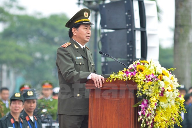 Bộ trưởng Trần Đại Quang phát lệnh xuất quân bảo vệ Đại hội Đảng ảnh 2