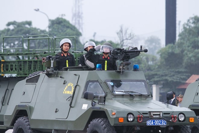 Bộ trưởng Trần Đại Quang phát lệnh xuất quân bảo vệ Đại hội Đảng ảnh 10