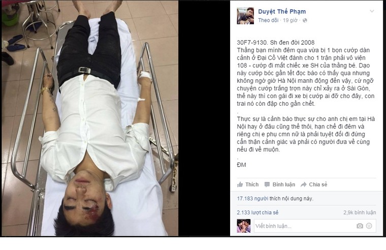 Rùng mình chuyện trộm cướp dàn cảnh trấn xe SH giữa lòng Thủ đô ảnh 1