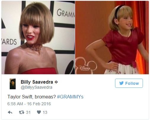 Thời trang ở Grammy 2016 của Taylor Swift 'náo loạn' mạng xã hội ảnh 1