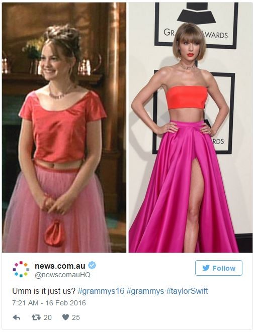 Thời trang ở Grammy 2016 của Taylor Swift 'náo loạn' mạng xã hội ảnh 3