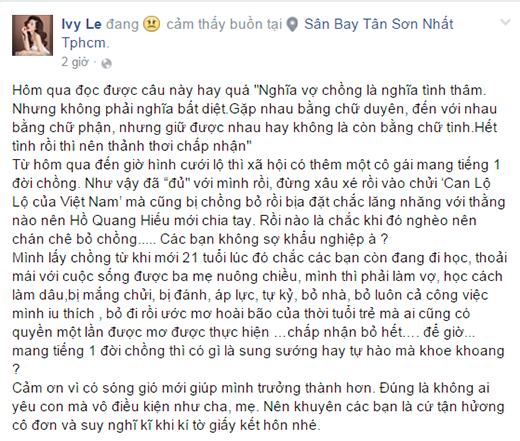 Hot girl Ivy tố Hồ Quang Hiếu ghen tuông mù quáng ảnh 2