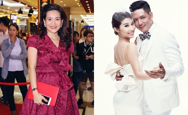 Bà xã Bình Minh vui vẻ đến dự 'đám cưới' của chồng và Diễm My 9X ảnh 1