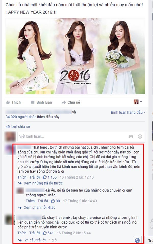 Fanpage Hồ Ngọc Hà bị dân mạng 'công phá', đòi tẩy chay ảnh 3