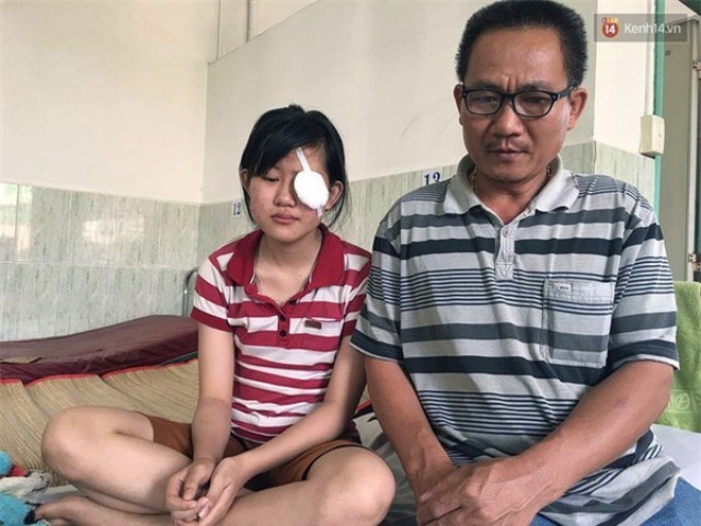 Nữ sinh mù mắt vĩnh viễn sau sự cố pháo hoa ở Quảng Ngãi ảnh 3