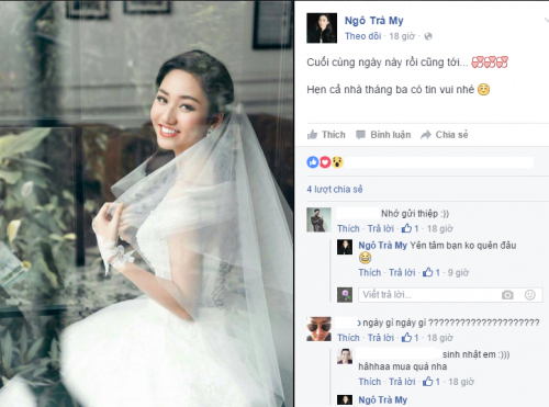 Á hậu gia thế danh gia vọng tộc Trà My lên xe hoa với đại gia nào ảnh 2